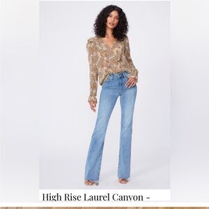 Paige High rise Laurel Canyon jeans